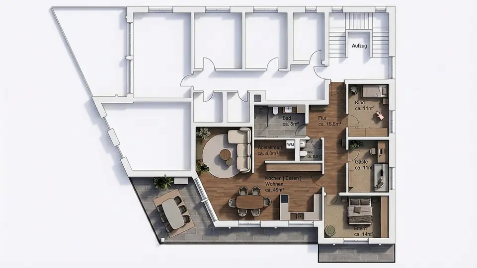 4 Zimmer Wohnung mit 127 m² in Memmingen – Bild 9