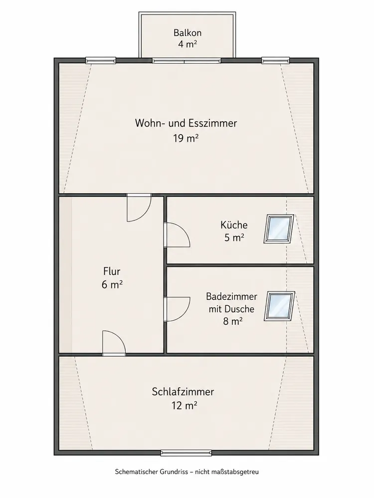 2 Zimmer Wohnung mit 50 m² in Augsburg – Bild 5
