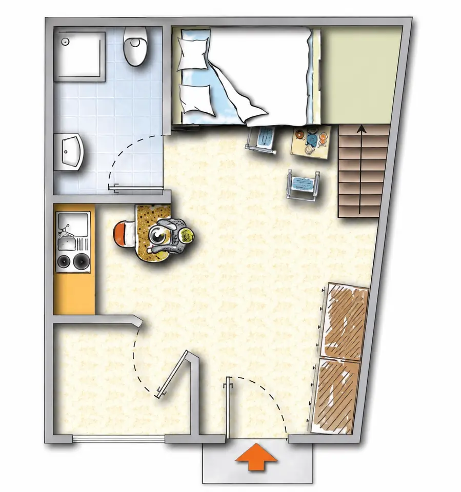 Studio mit 30 m² in Oldenburg – Bild 7