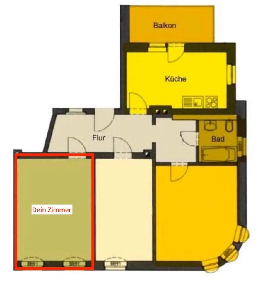 Shared room with 16 m² in Freital – Photo 9