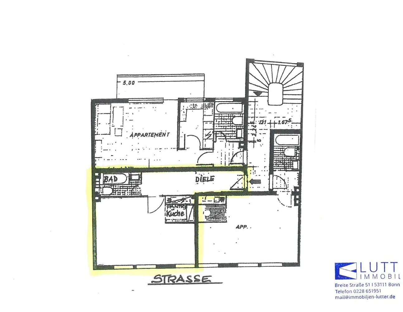 1 room apartment with 36 m² in Bonn – Photo 2
