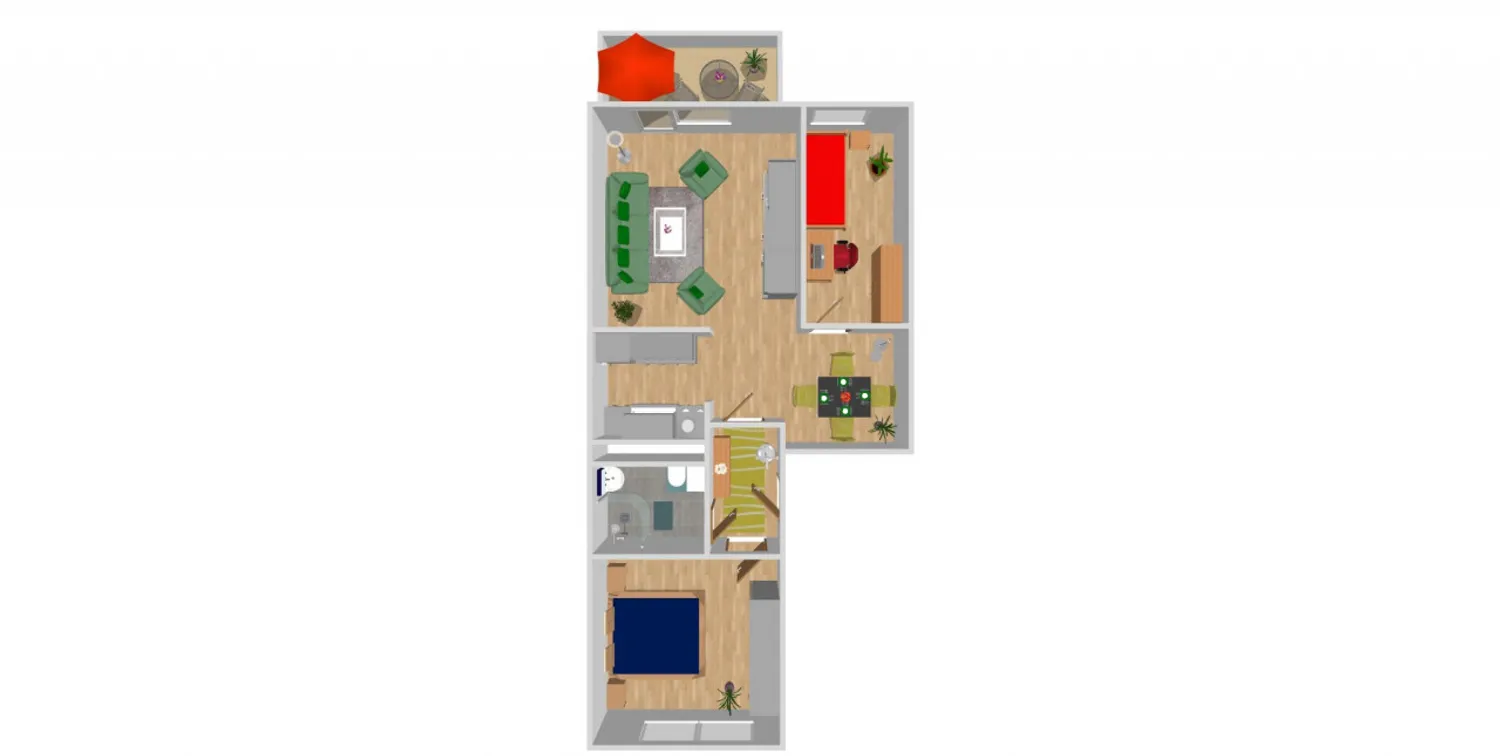 3 Zimmer Wohnung mit 56 m² in Chemnitz – Bild 2