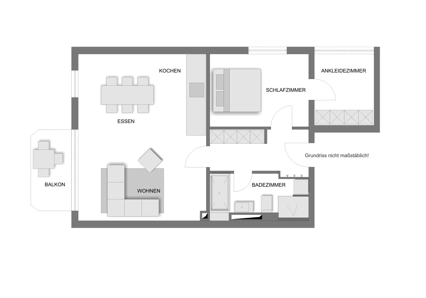 3 Zimmer Wohnung mit 72 m² in München – Bild 3