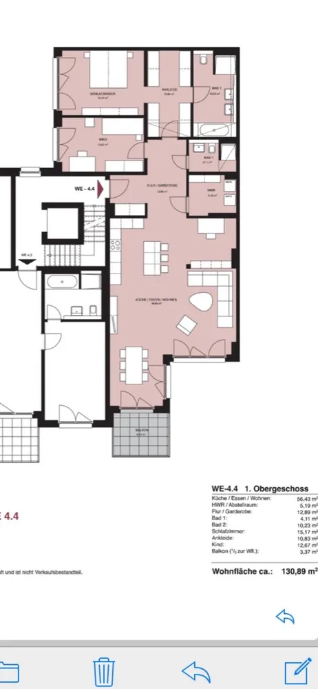 4 Zimmer Wohnung mit 130 m² in Düsseldorf – Bild 4