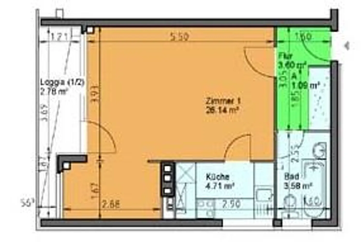 1 Zimmer Wohnung mit 42 m² in Berlin – Bild 8