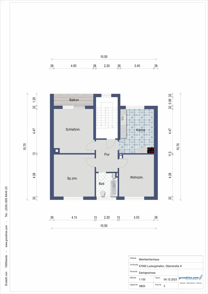 3 Zimmer Wohnung mit 79 m² in Ludwigshafen am Rhein – Bild 1