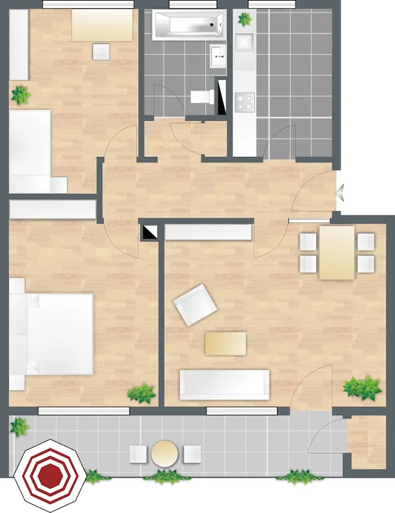 3 Zimmer Wohnung mit 77 m² in Wiesbaden – Bild 9