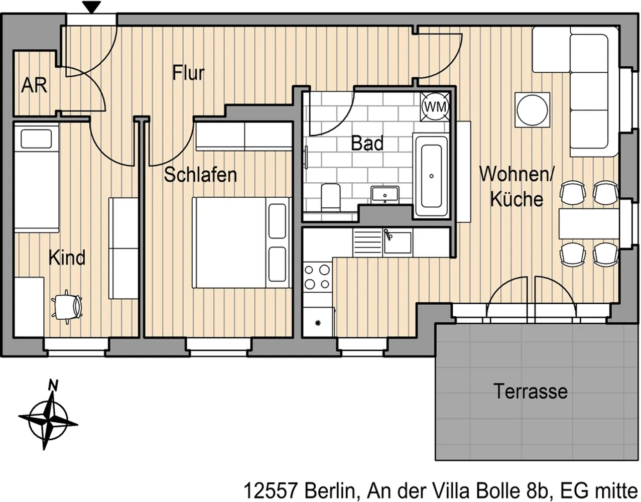 3 room apartment with 73 m² in Berlin – Photo 2