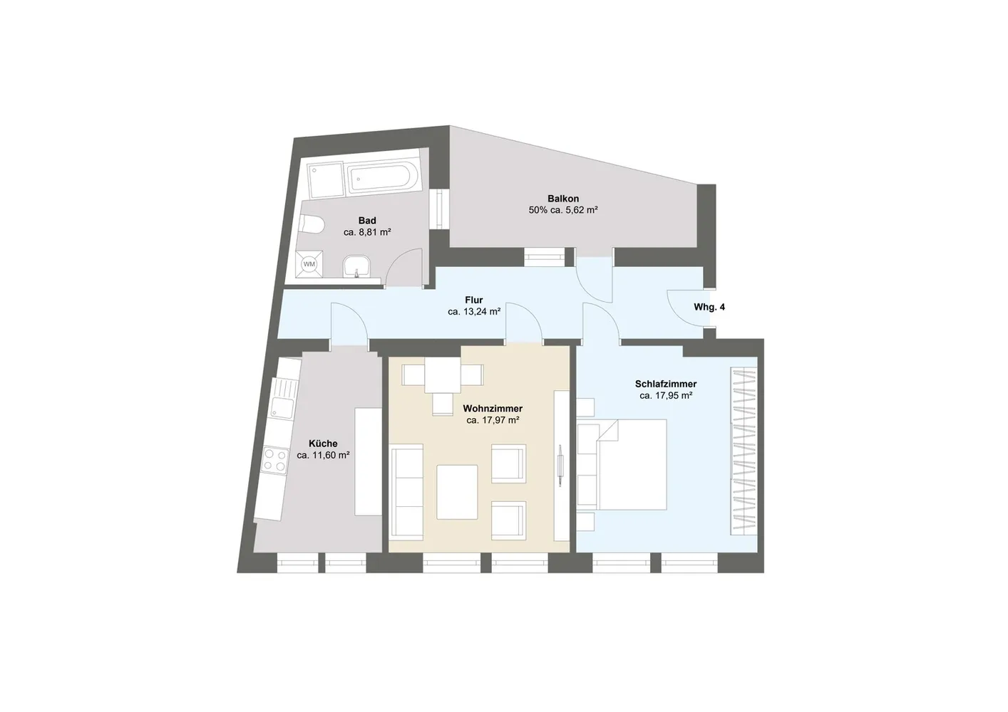 2 Zimmer Wohnung mit 74 m² in Meißen – Bild 8