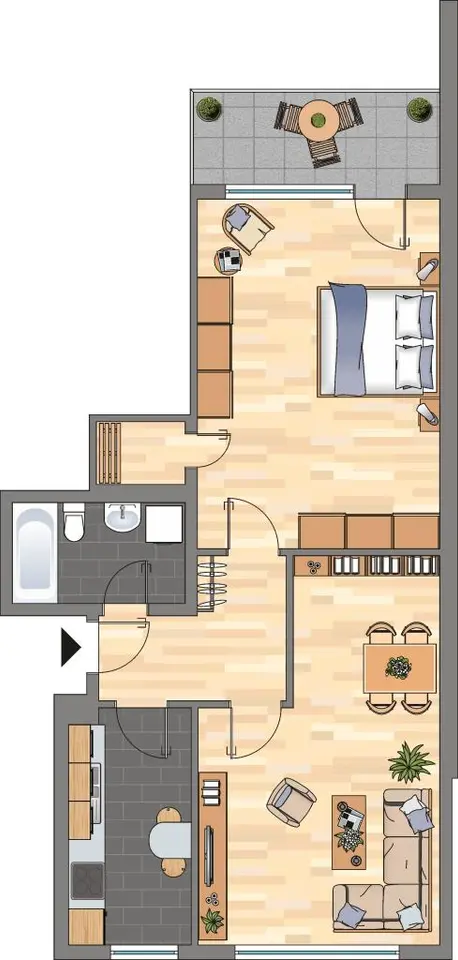 3 Zimmer Wohnung mit 65 m² in Bergheim – Bild 3