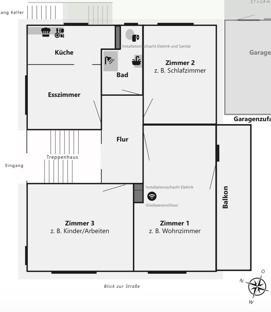 3 Zimmer Wohnung mit 96 m² in Paderborn – Bild 1