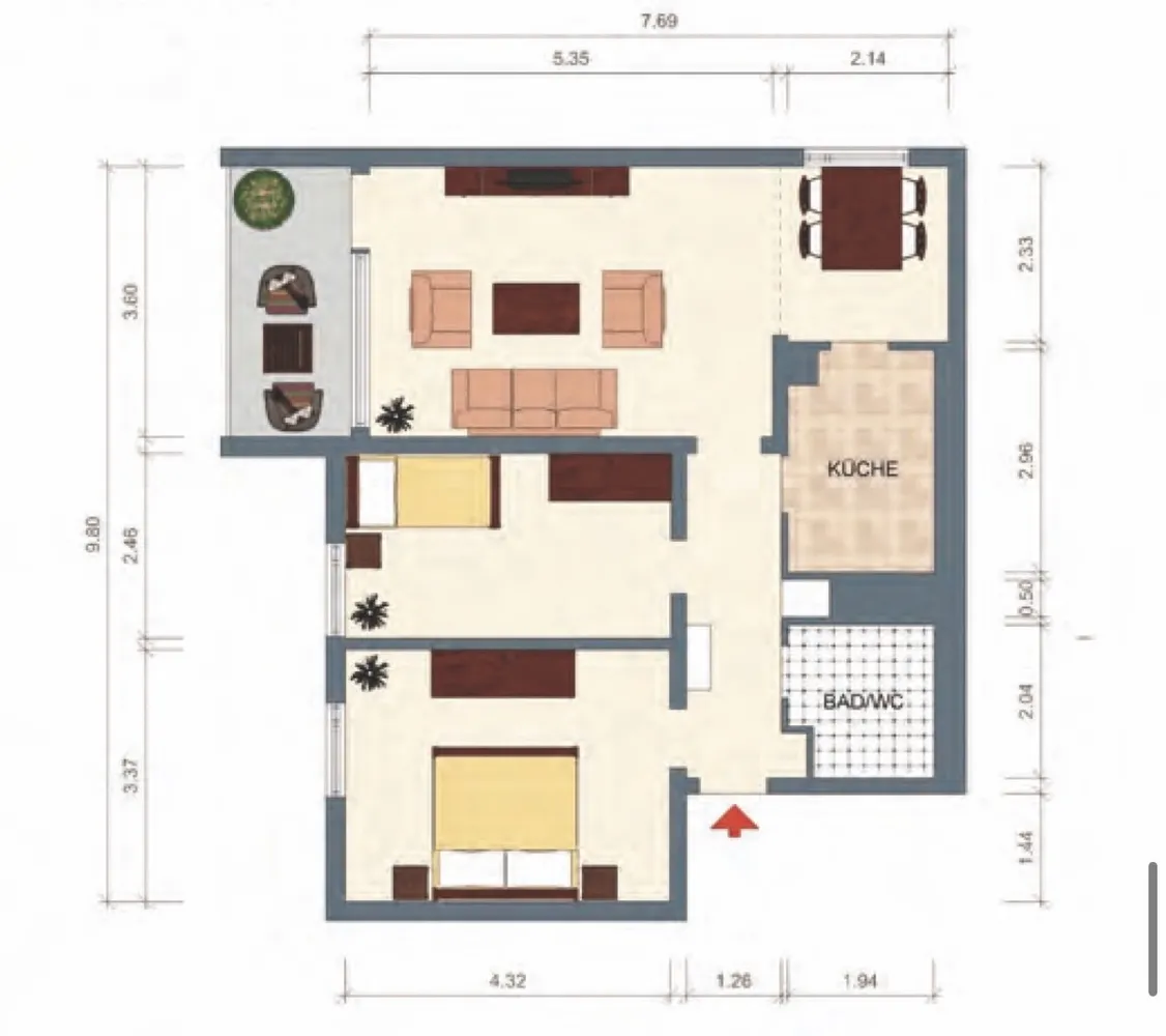 3 Zimmer Wohnung mit 68 m² in München – Bild 1