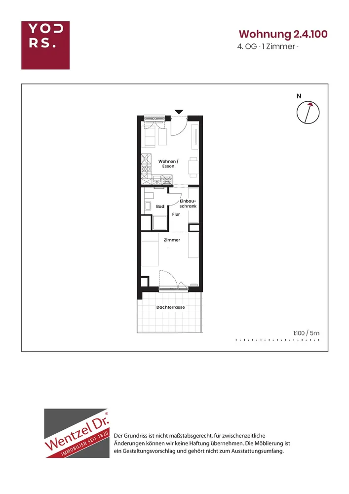 1 Zimmer Wohnung mit 34 m² in Hamburg – Bild 6