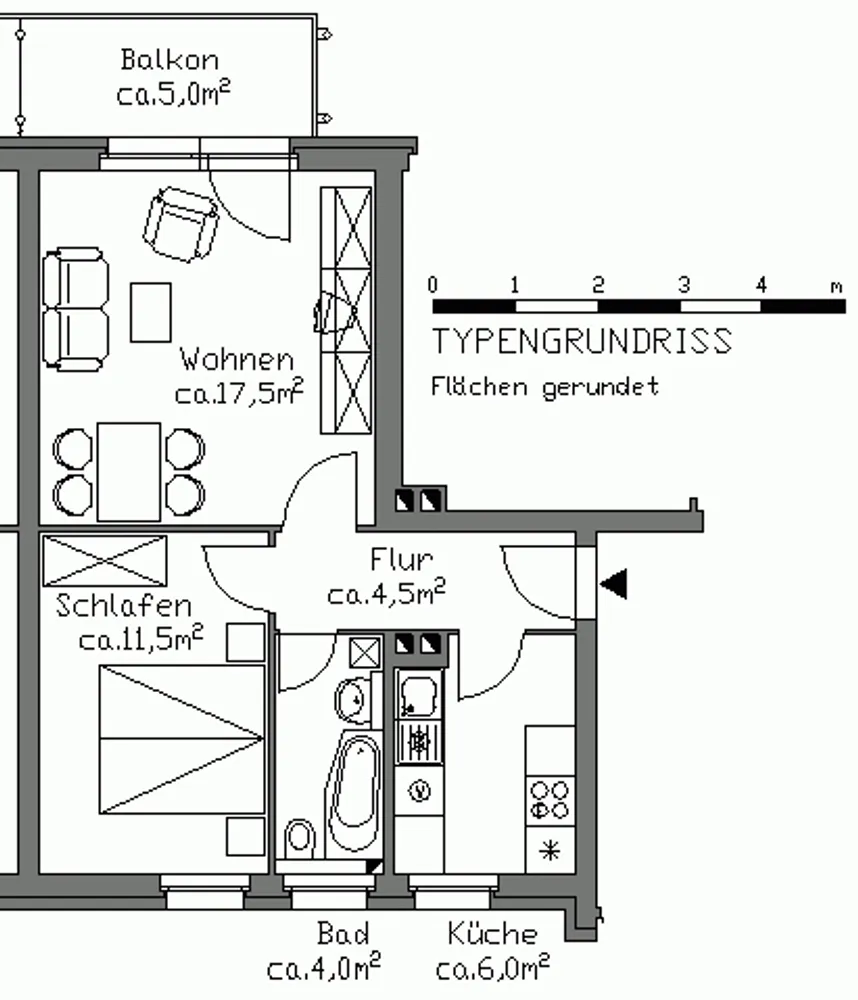 2 Zimmer Wohnung mit 45 m² in Hannover – Bild 3