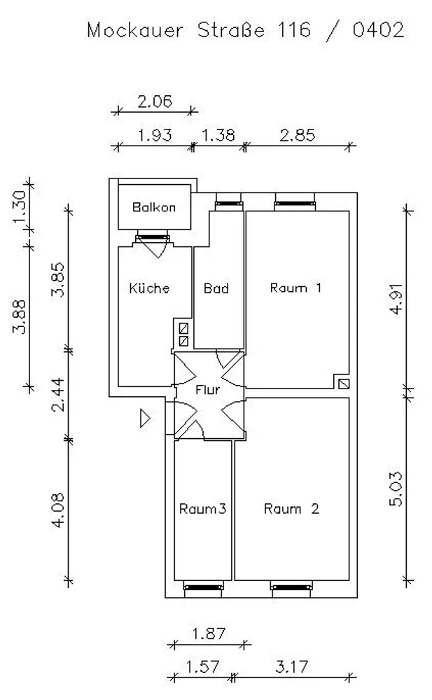 3 Zimmer Wohnung mit 54 m² in Leipzig – Bild 4