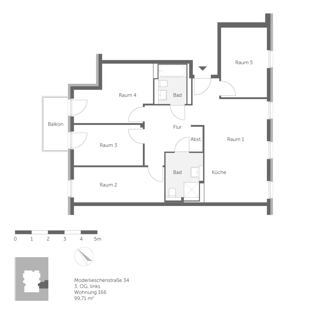 5 Zimmer Wohnung mit 100 m² in Berlin – Bild 12