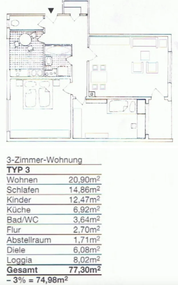 3 room apartment with 78 m² in Munich – Photo 3
