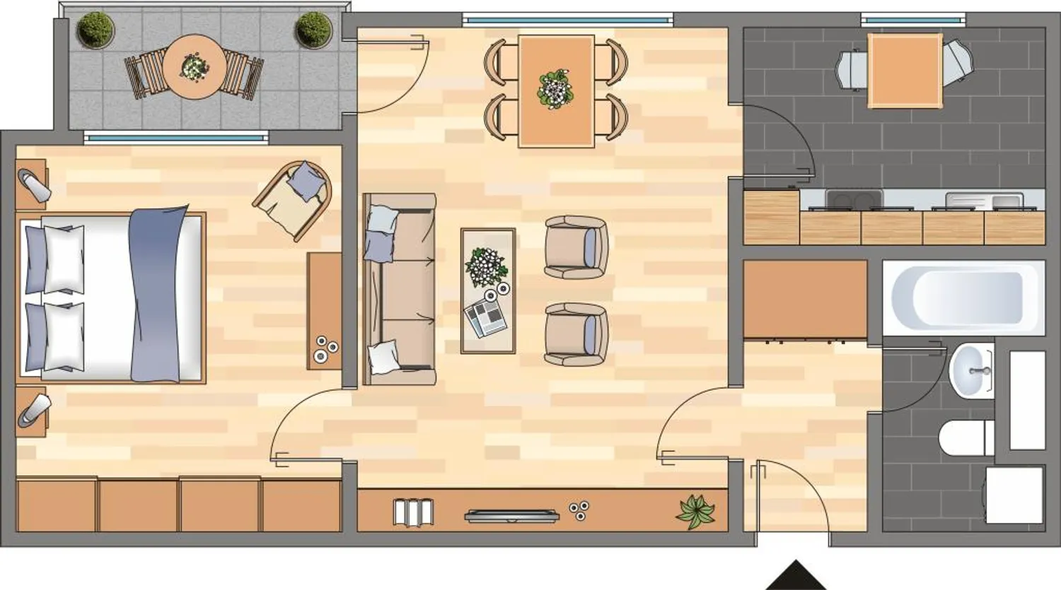 2 Zimmer Wohnung mit 55 m² in Dortmund – Bild 2