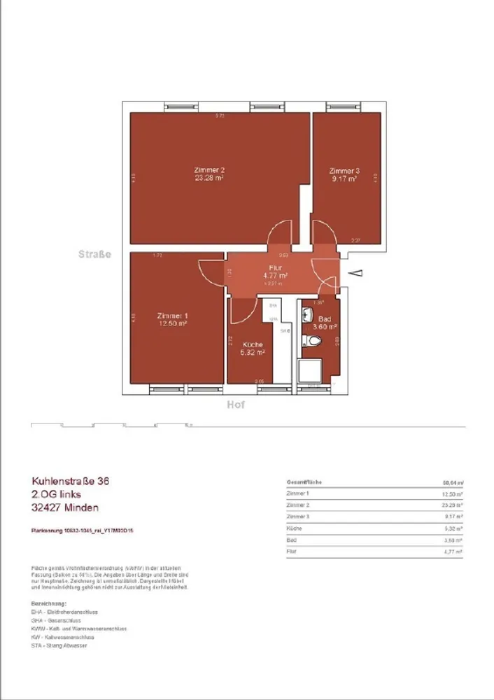 3 Zimmer Wohnung mit 58 m² in Minden – Bild 7