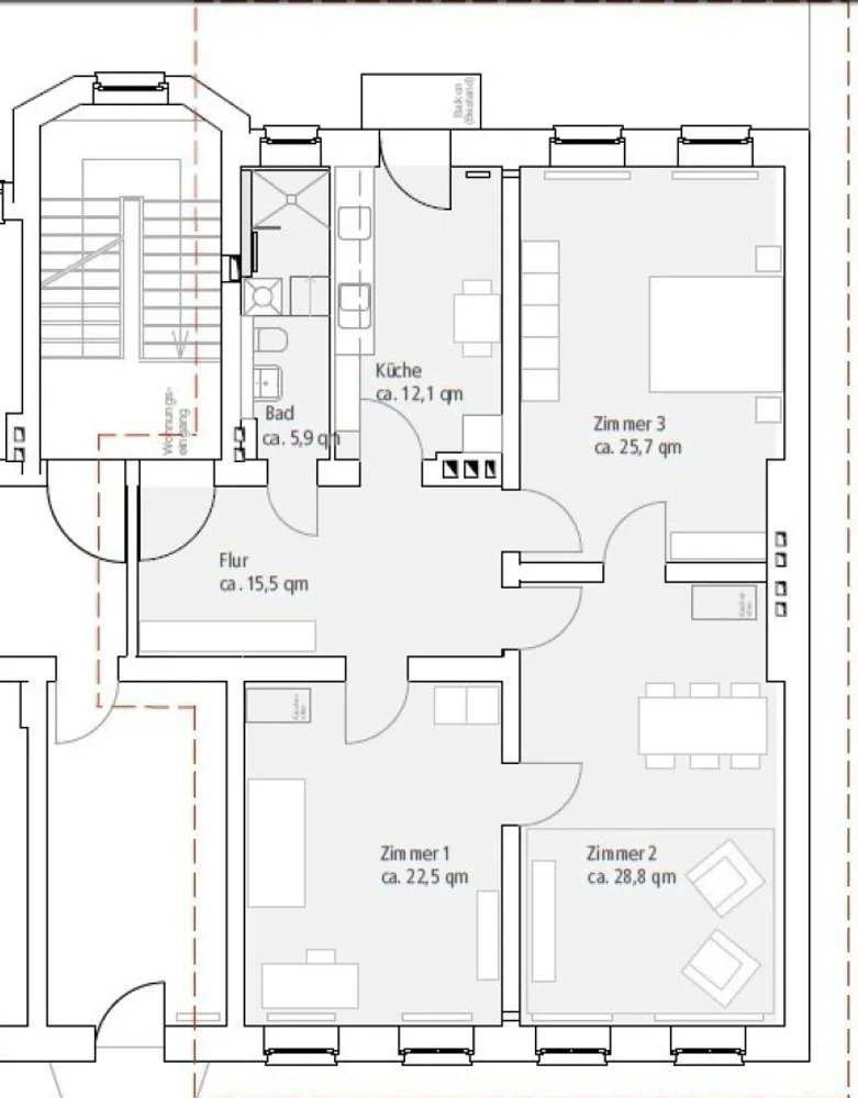 4 Zimmer Wohnung mit 112 m² in Halle (Saale) – Bild 8