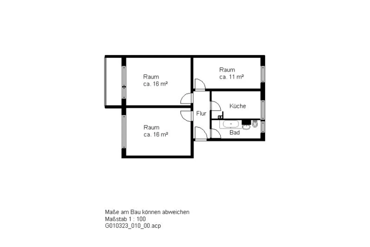 3 Zimmer Wohnung mit 61 m² in Halle (Saale) – Bild 5