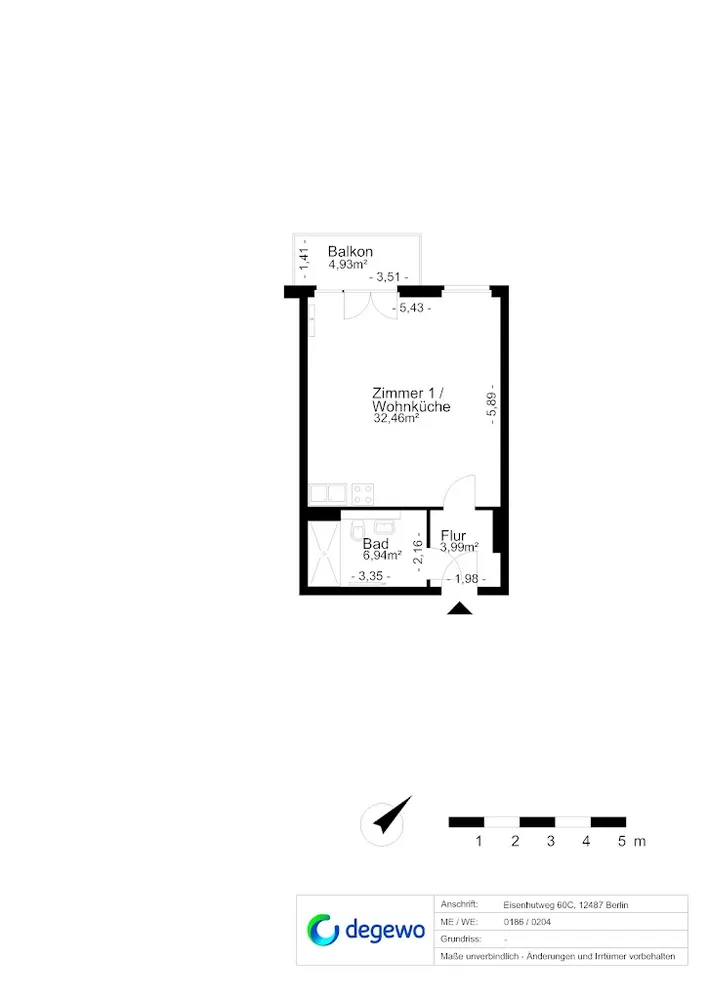 1 Zimmer Wohnung mit 46 m² in Berlin – Bild 5
