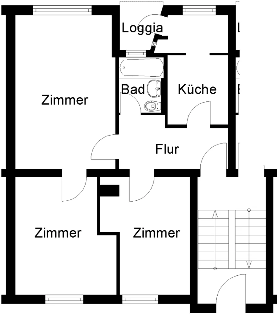 3 Zimmer Wohnung mit 60 m² in Osnabrück – Bild 2