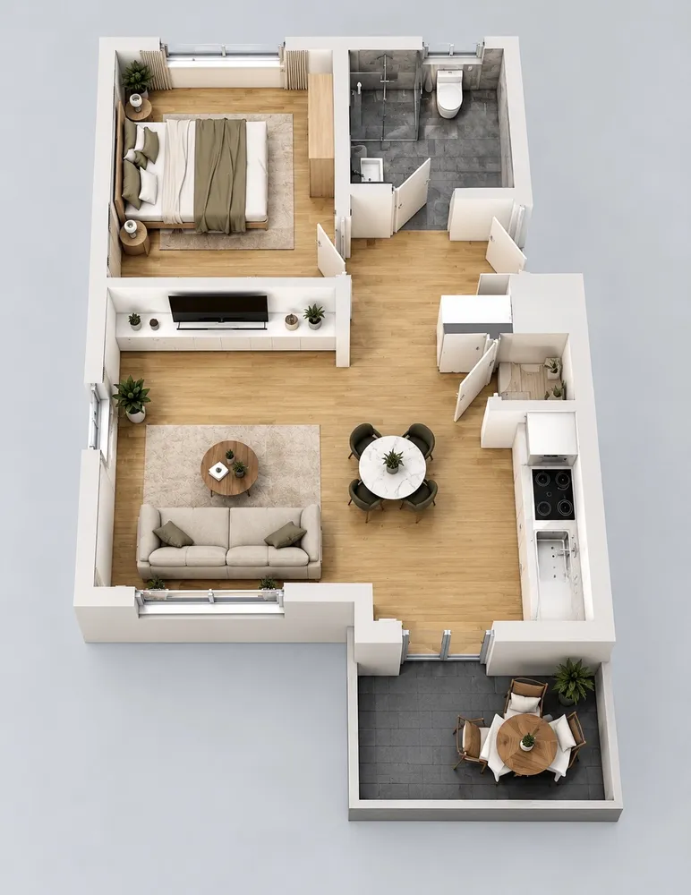 2 room apartment with 50 m² in Hofheim am Taunus – Photo 2