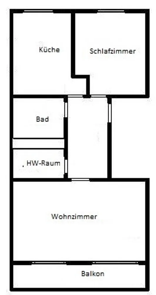 2 Zimmer Wohnung mit 59 m² in Halle (Saale) – Bild 2
