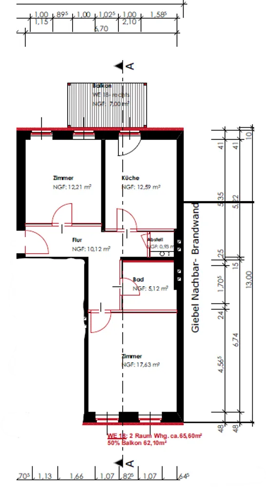 2 Zimmer Wohnung mit 62 m² in Halle (Saale) – Bild 11