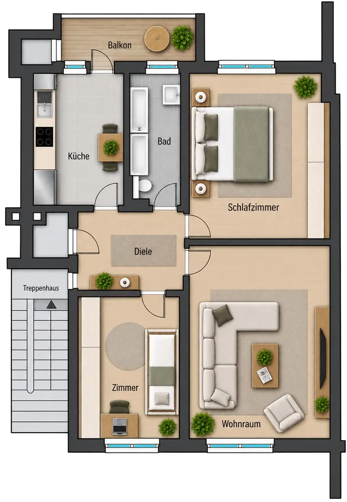 3 Zimmer Wohnung mit 76 m² in Essen – Bild 12