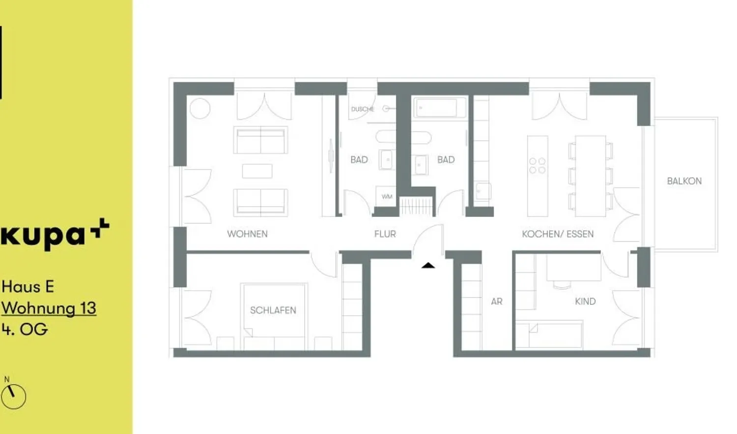 3 Zimmer Wohnung mit 94 m² in München – Bild 3