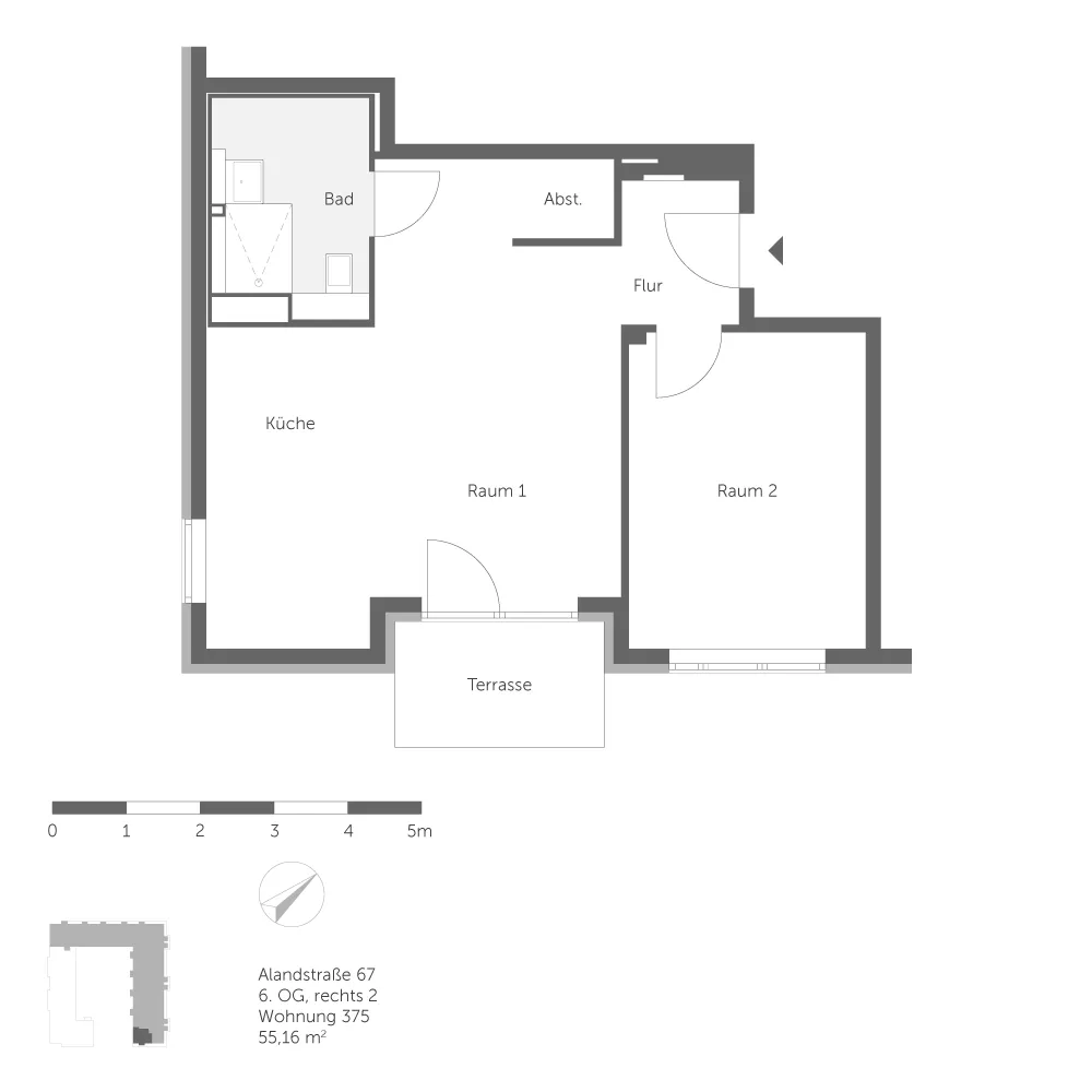 2 Zimmer Wohnung mit 55 m² in Berlin – Bild 8