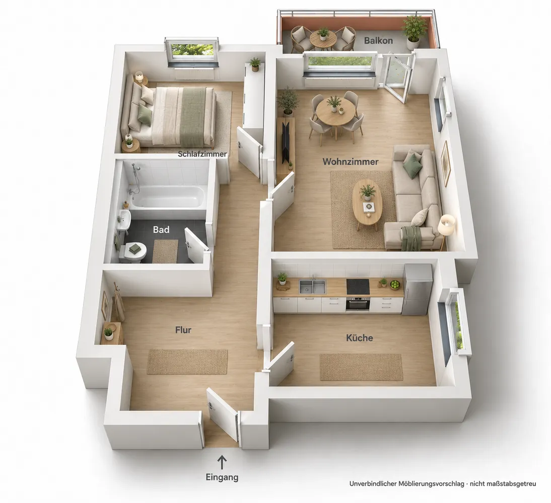 2 Zimmer Wohnung mit 57 m² in Iserlohn – Bild 11
