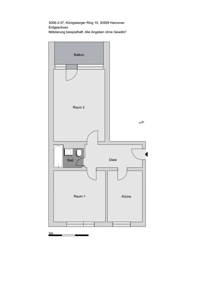2 Zimmer Wohnung mit 60 m² in Hannover – Bild 4
