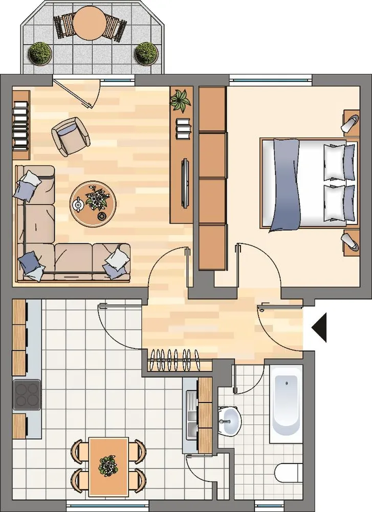 2 Zimmer Wohnung mit 63 m² in Dortmund – Bild 2