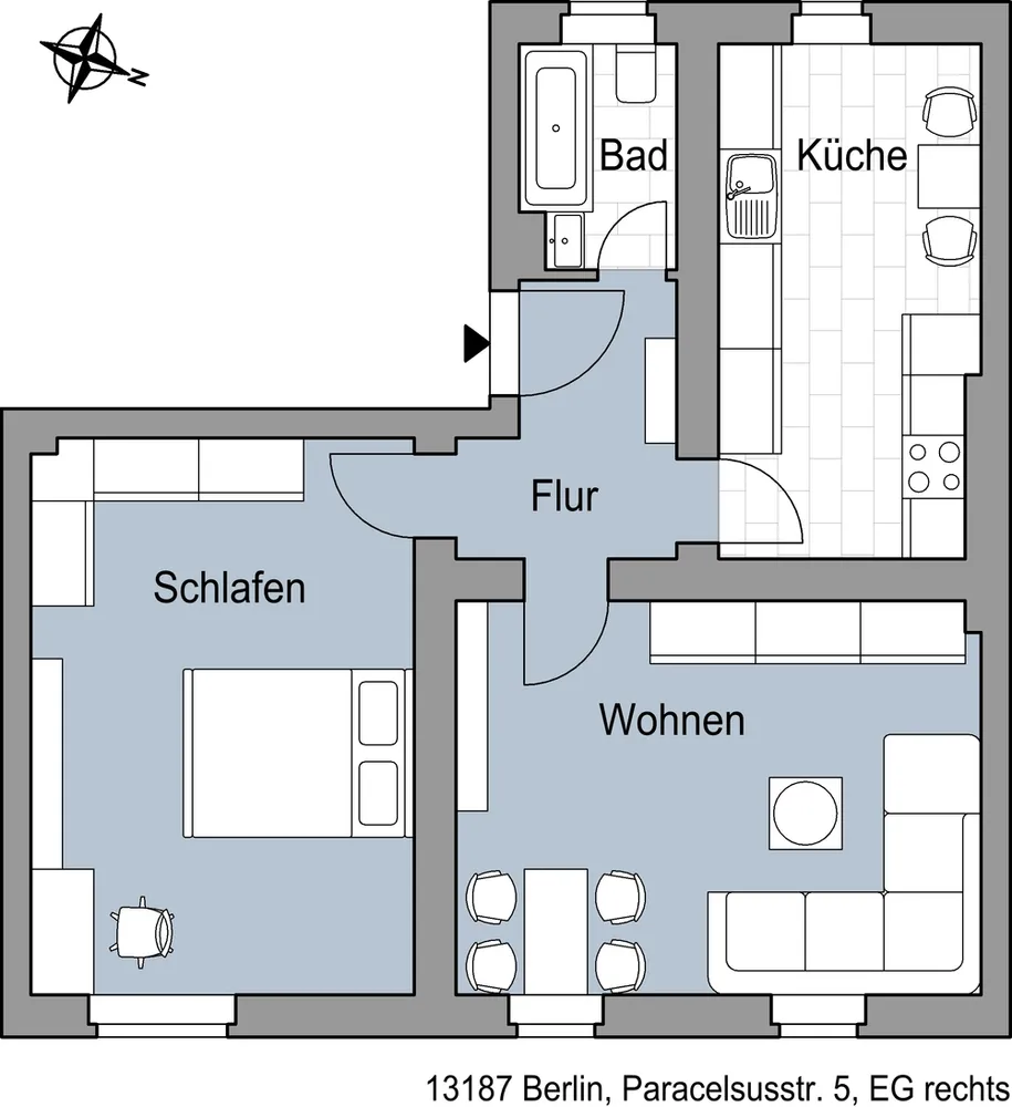 2 Zimmer Wohnung mit 59 m² in Berlin – Bild 2