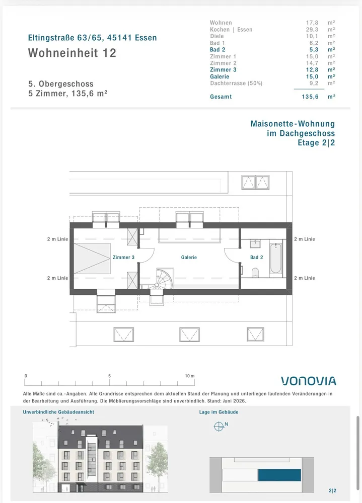 5 Zimmer Wohnung mit 136 m² in Essen – Bild 6