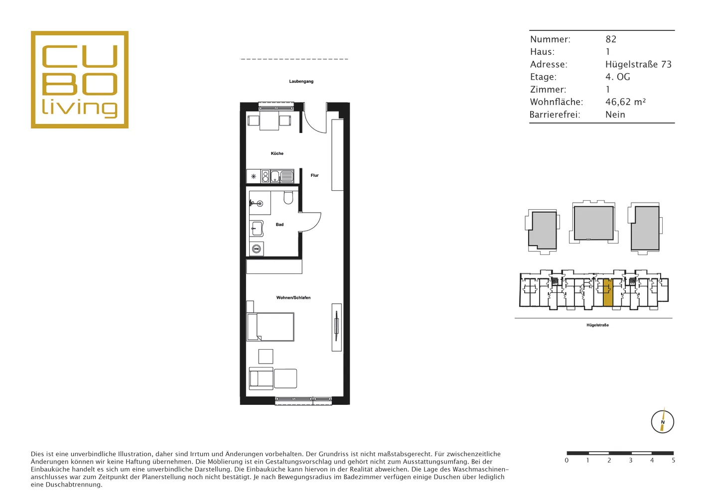 1 Zimmer Wohnung mit 47 m² in Darmstadt – Bild 7