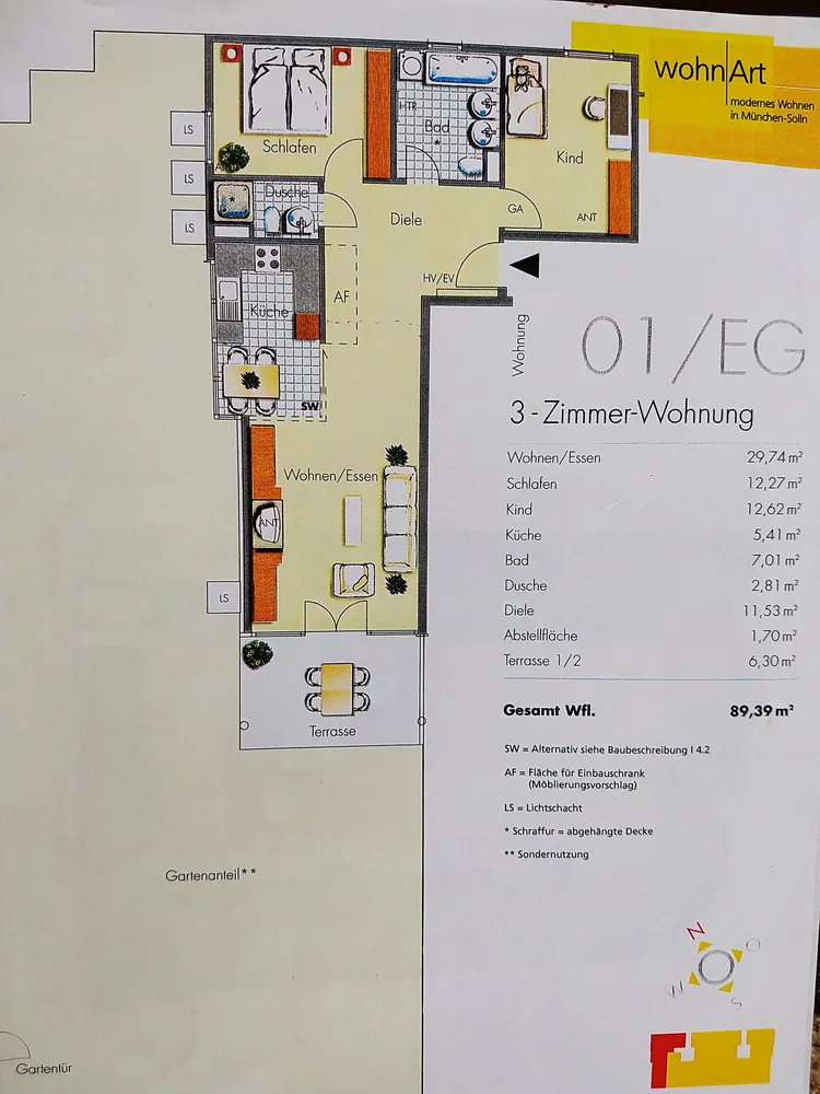 3 room apartment with 90 m² in Munich – Photo 10