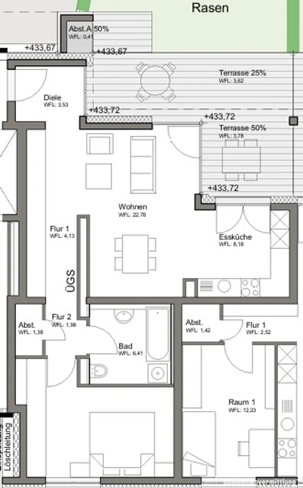 2 Zimmer Wohnung mit 72 m² in Böblingen – Bild 2
