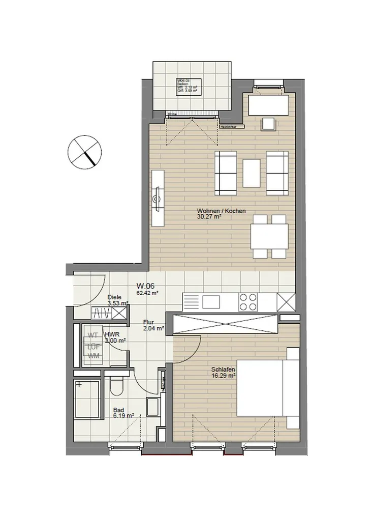2 Zimmer Wohnung mit 62 m² in Frankfurt am Main – Bild 10