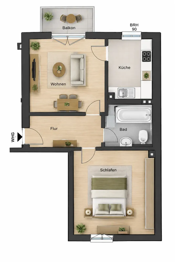 2 Zimmer Wohnung mit 48 m² in Mannheim – Bild 9