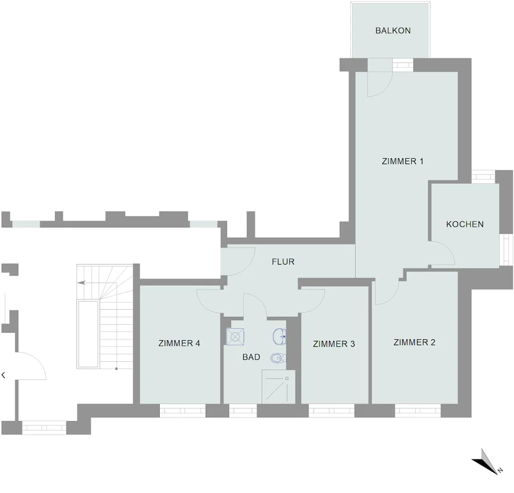 4 Zimmer Wohnung mit 85 m² in Bremen – Bild 2