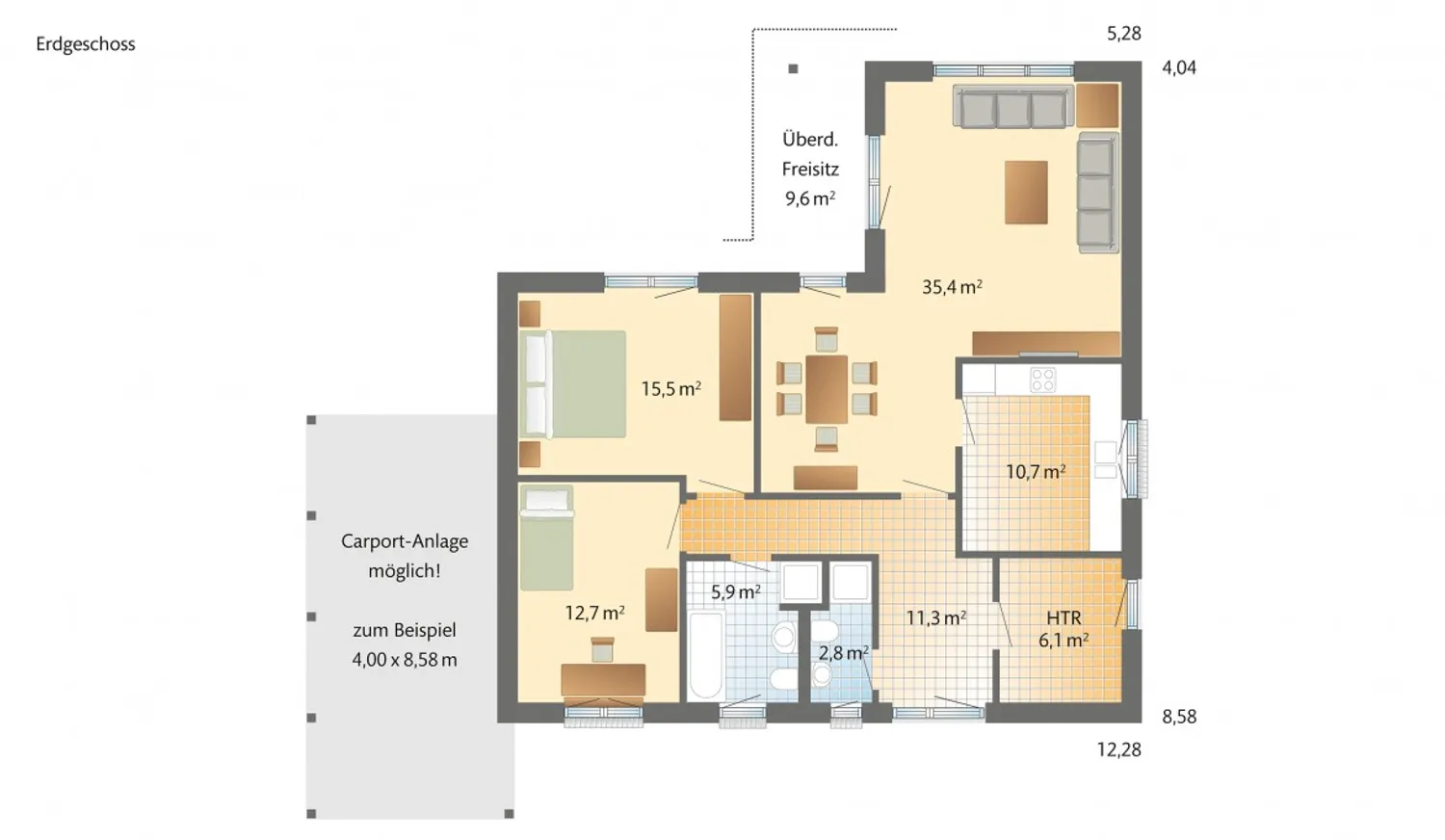3 Zimmer Haus mit 100 m² in Aachen – Bild 2