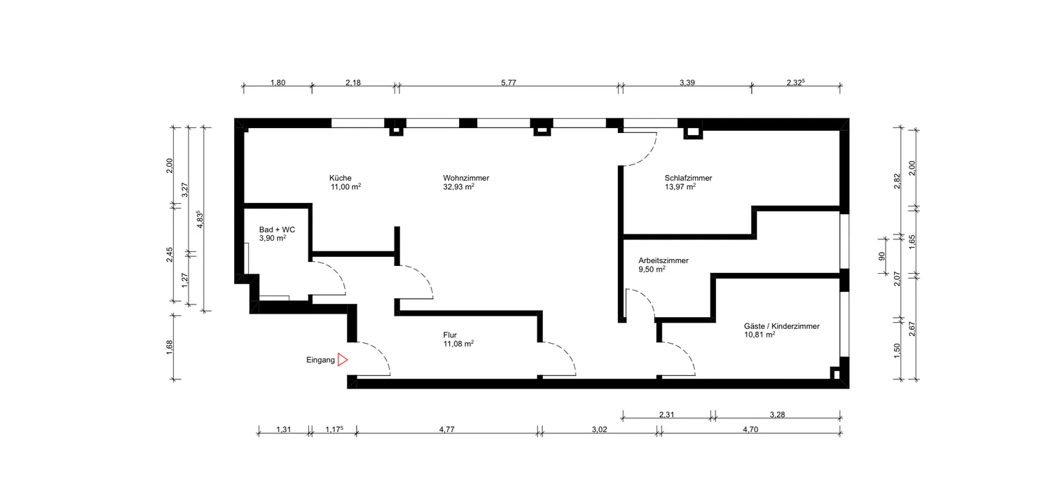3 room apartment with 94 m² in Dortmund – Photo 2