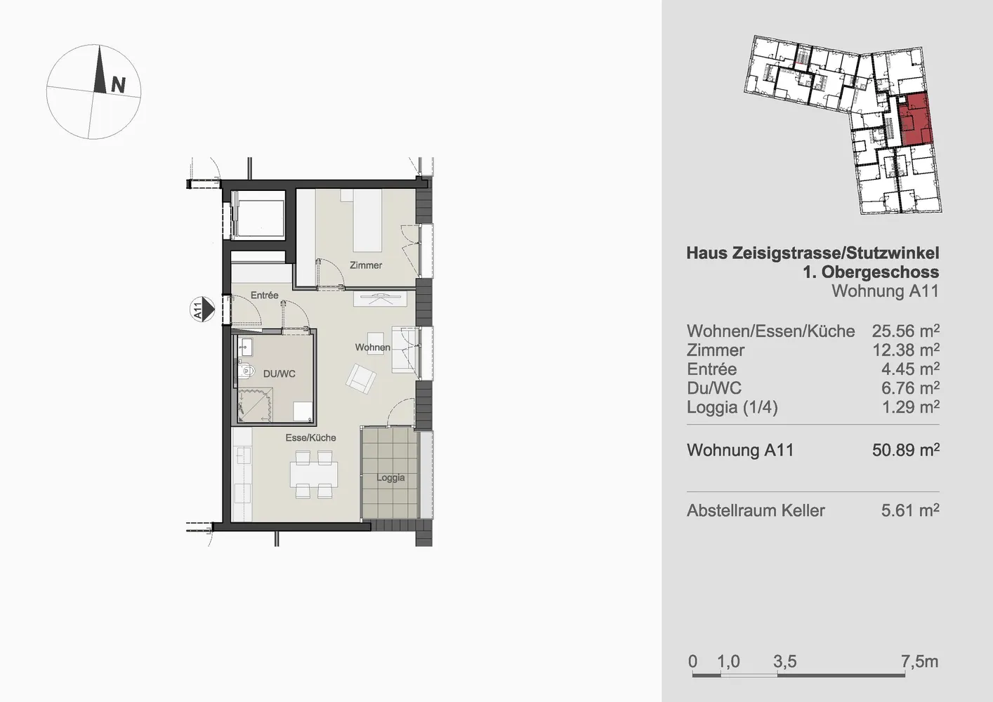 2 Zimmer Wohnung mit 50 m² in Straubing – Bild 1