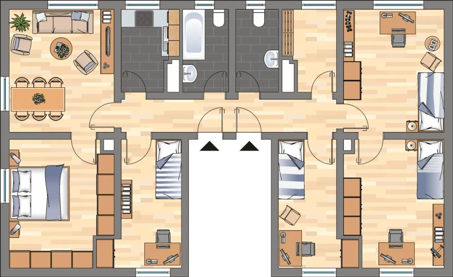 6 Zimmer Wohnung mit 96 m² in Bochum – Bild 2