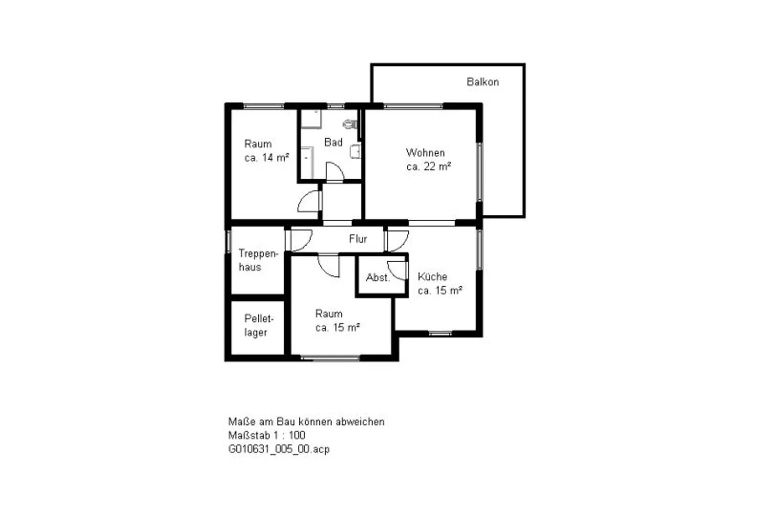 3 Zimmer Wohnung mit 92 m² in Halle (Saale) – Bild 2