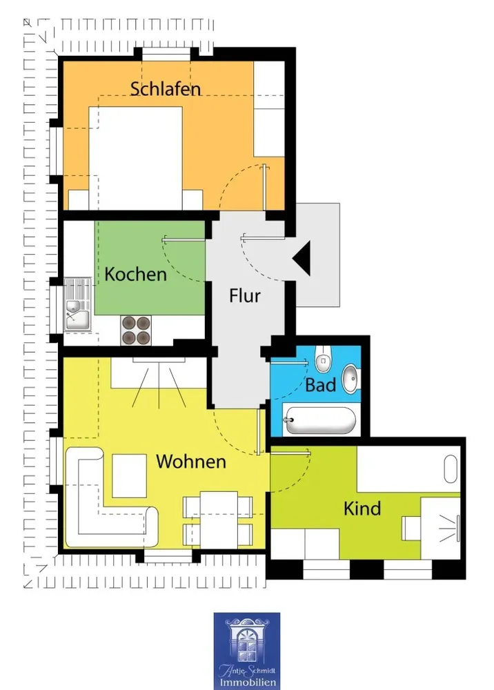 3 Zimmer Wohnung mit 60 m² in Dresden – Bild 11